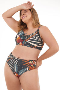 biquíni plus size cintura alta folhagem 2133101 new beach