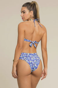 biquíni hot pant floral azul betânia 66495 banka panka