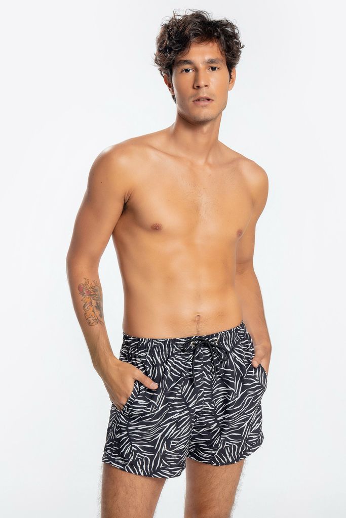 bermuda masculina animal print 45142 live