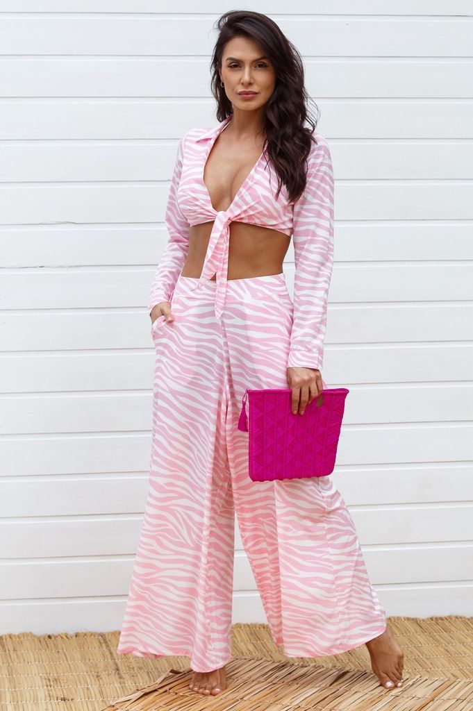 camisa cropped zebra rosa 23367 madallola by morango