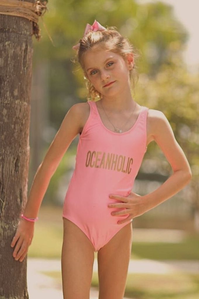 maiô infantil ocean rosa 9010 mer bleu