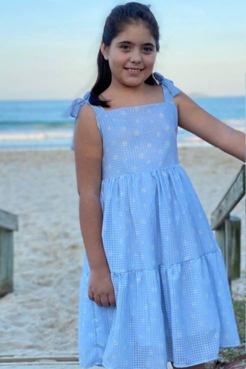 vestido infantil margarida 16773 mer bleu