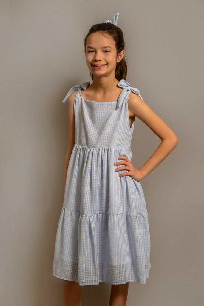 vestido infantil margarida 16773 mer bleu