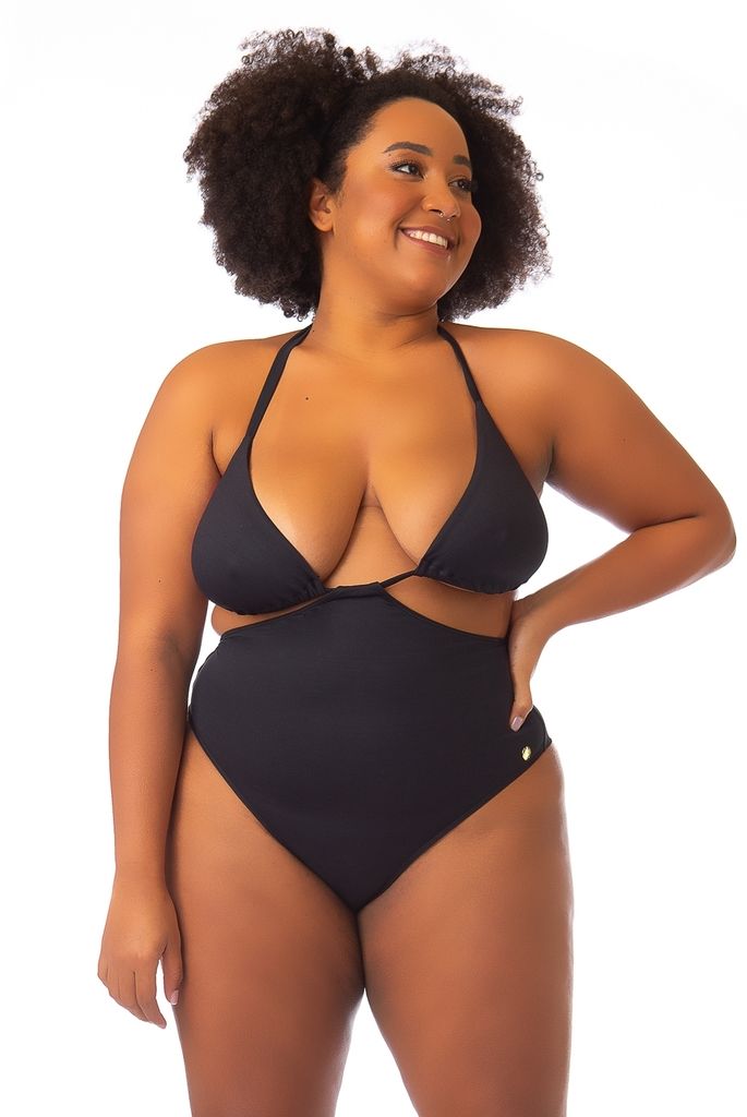 maiô plus size preto honolulu 12825 acqua rosa