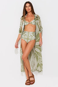 chemise longa seda bandana flower CM02 ysla