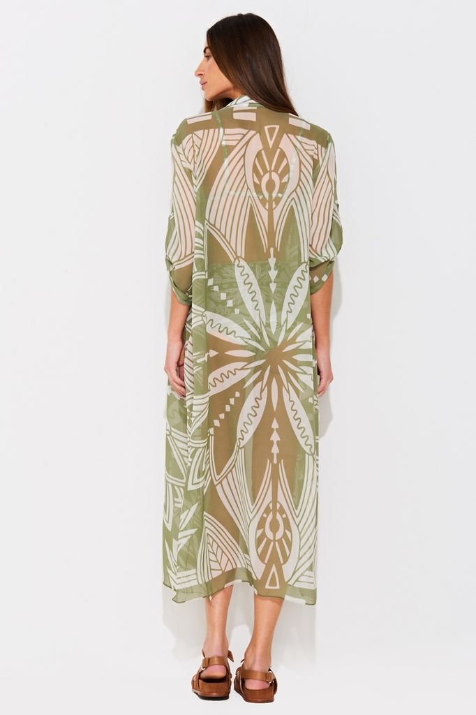 chemise longa seda bandana flower CM02 ysla