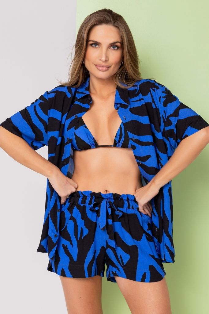 camisa tiger blue CAMTG8 feline