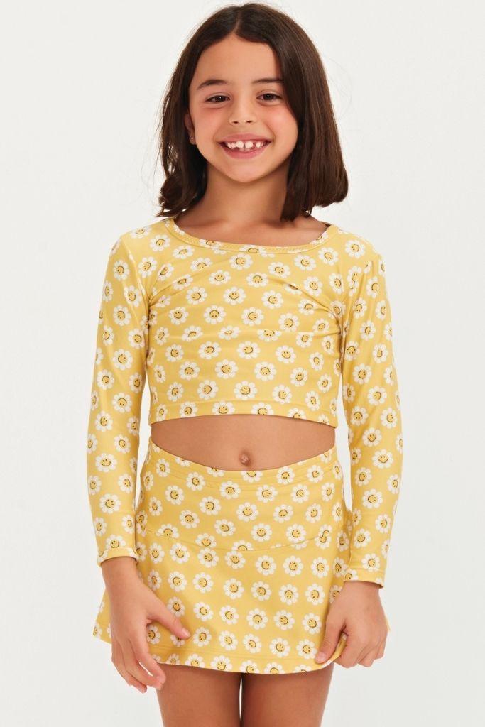 shorts saia infantil smiley daisy RB09 triya