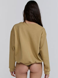 blusa moletom carina areia BL18 triya