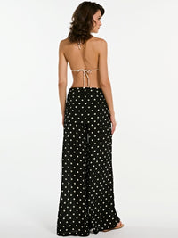 calça flare margot poá black CL02 ysla