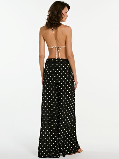 calça flare margot poá black CL02 ysla