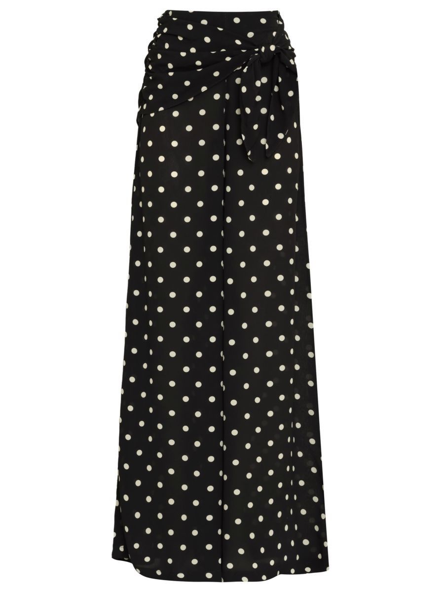 calça flare margot poá black CL02 ysla