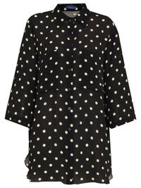 camisa amelia poá black CH01 ysla