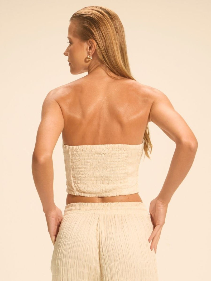 top cropped off white jade 17981 la sirene