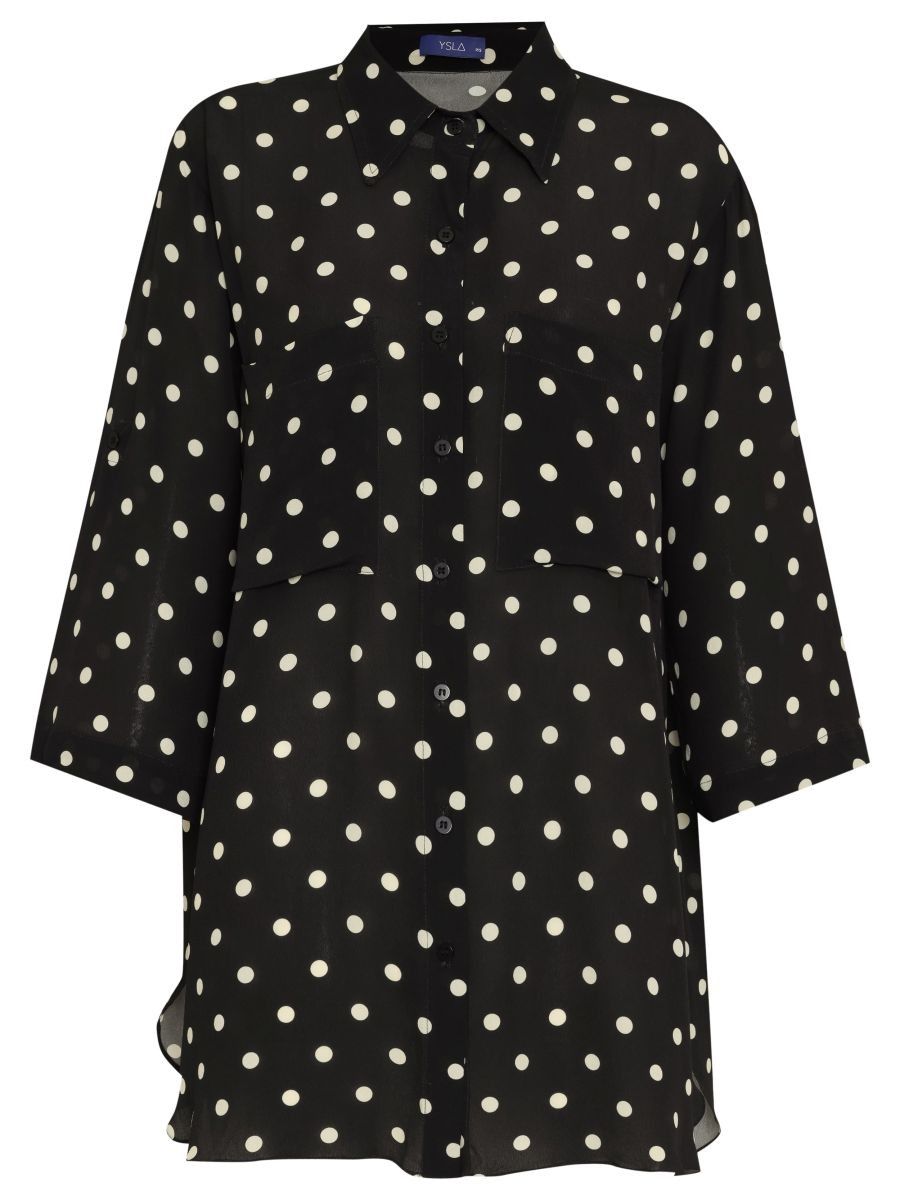camisa e calça poá black CH01 ysla