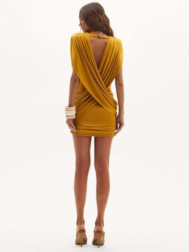 vestido curto amarelo evely 0864 oásis resortwear