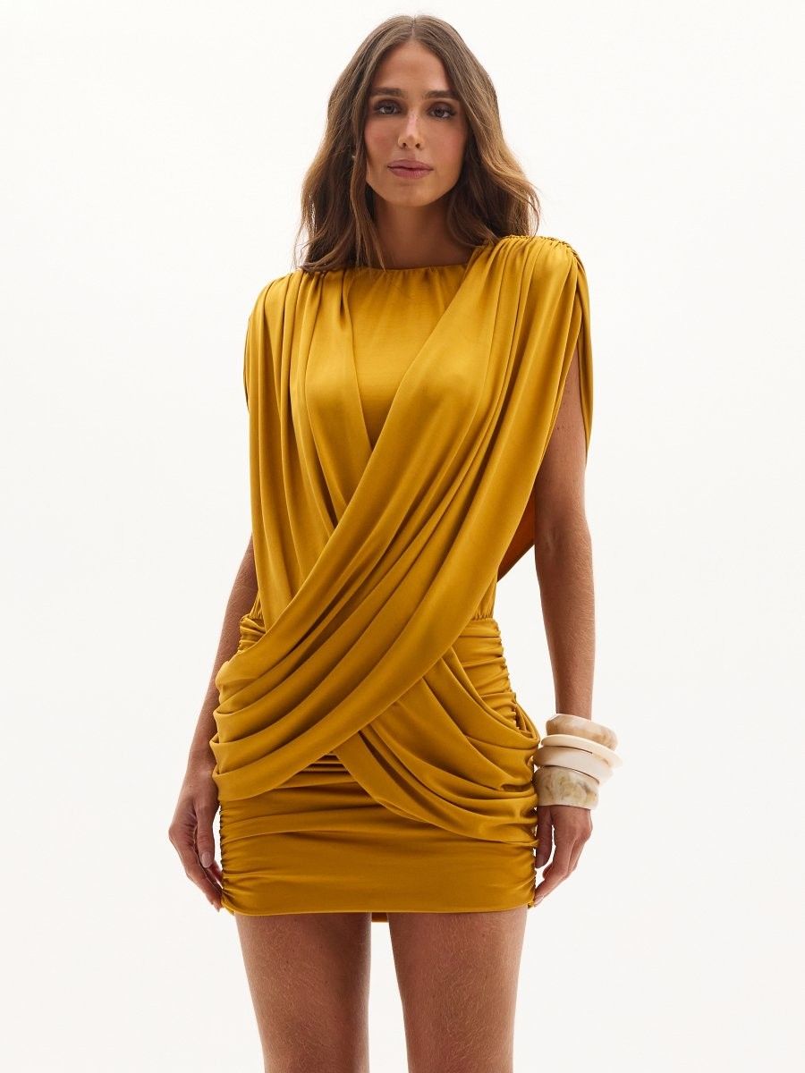 vestido curto amarelo evely 0864 oásis resortwear