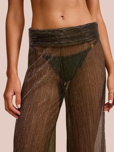 calça tule verde musgo solene 1953 mos beachwear