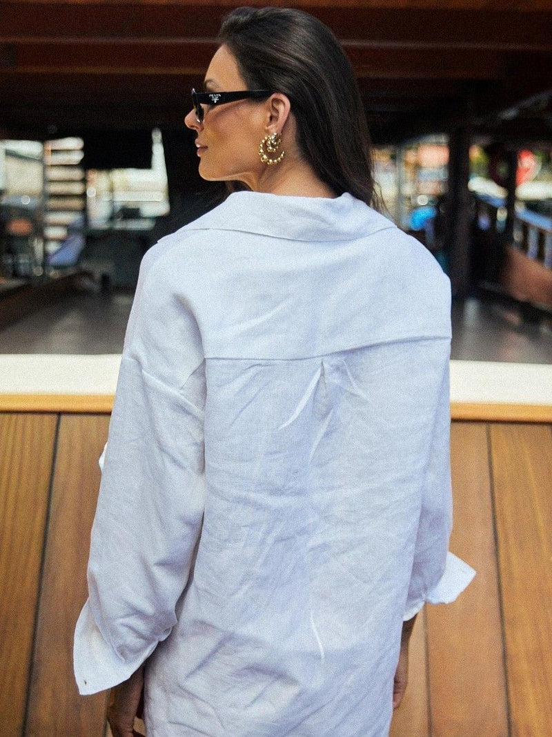 camisa nautic icons off white R05 nidas