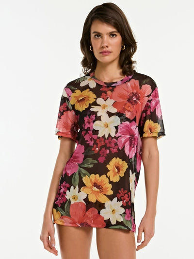 camiseta tule alicia floral art BL02 ysla