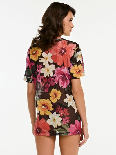 camiseta tule alicia floral art BL02 ysla