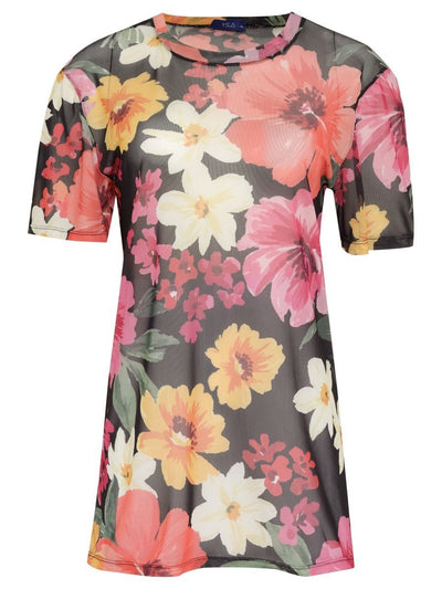 camiseta tule alicia floral art BL02 ysla