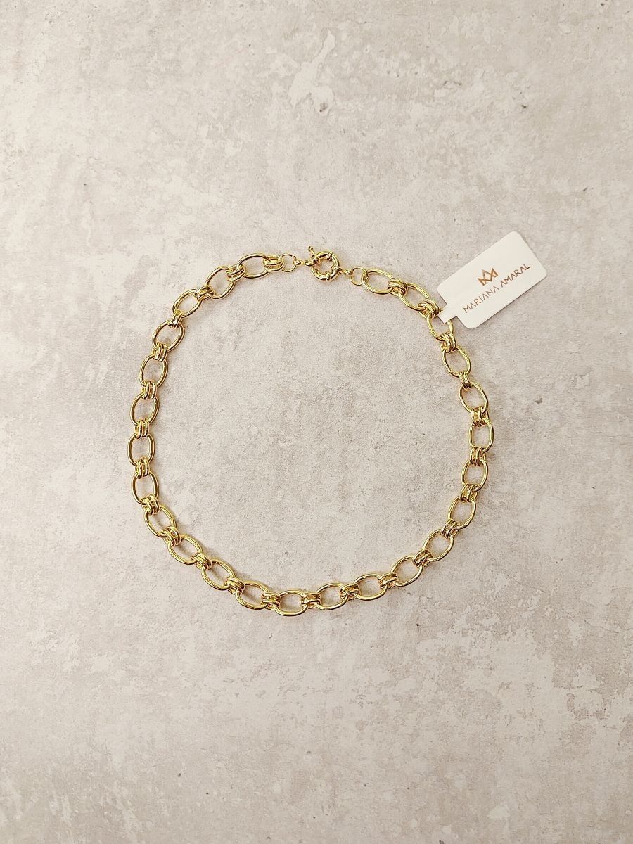 colar de elos dourado 23975 mariana amaral