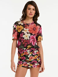 camiseta e saia floral art BL02 ysla