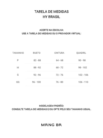 Tabela de medidas