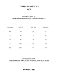 Tabela de medidas