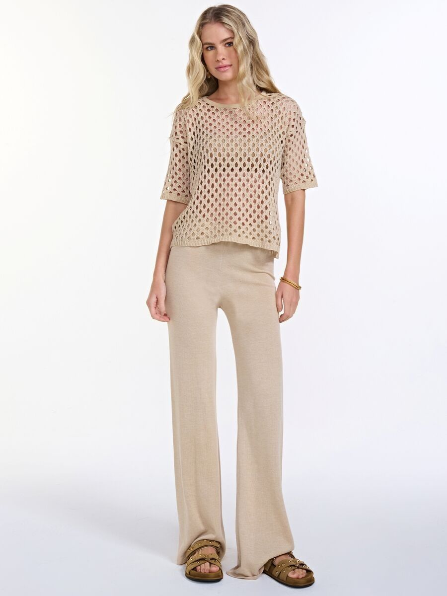 cropped e calça palha TR01 TR04 triya