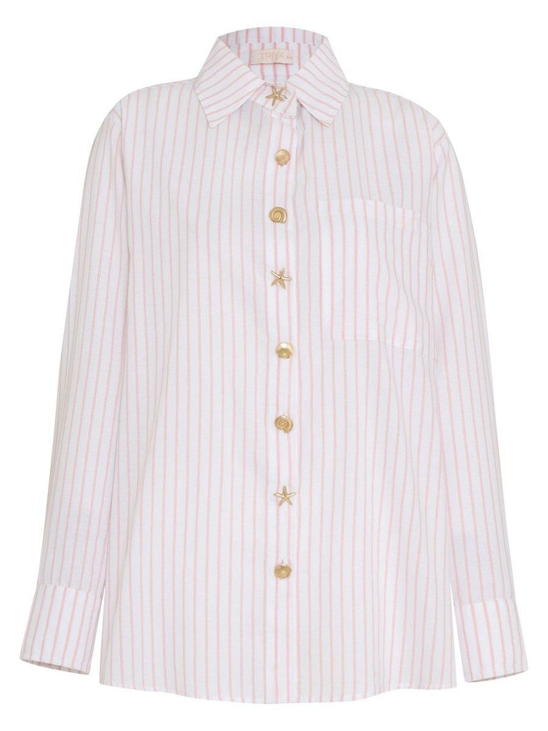 camisa sabrina listrado rose CM01 triya