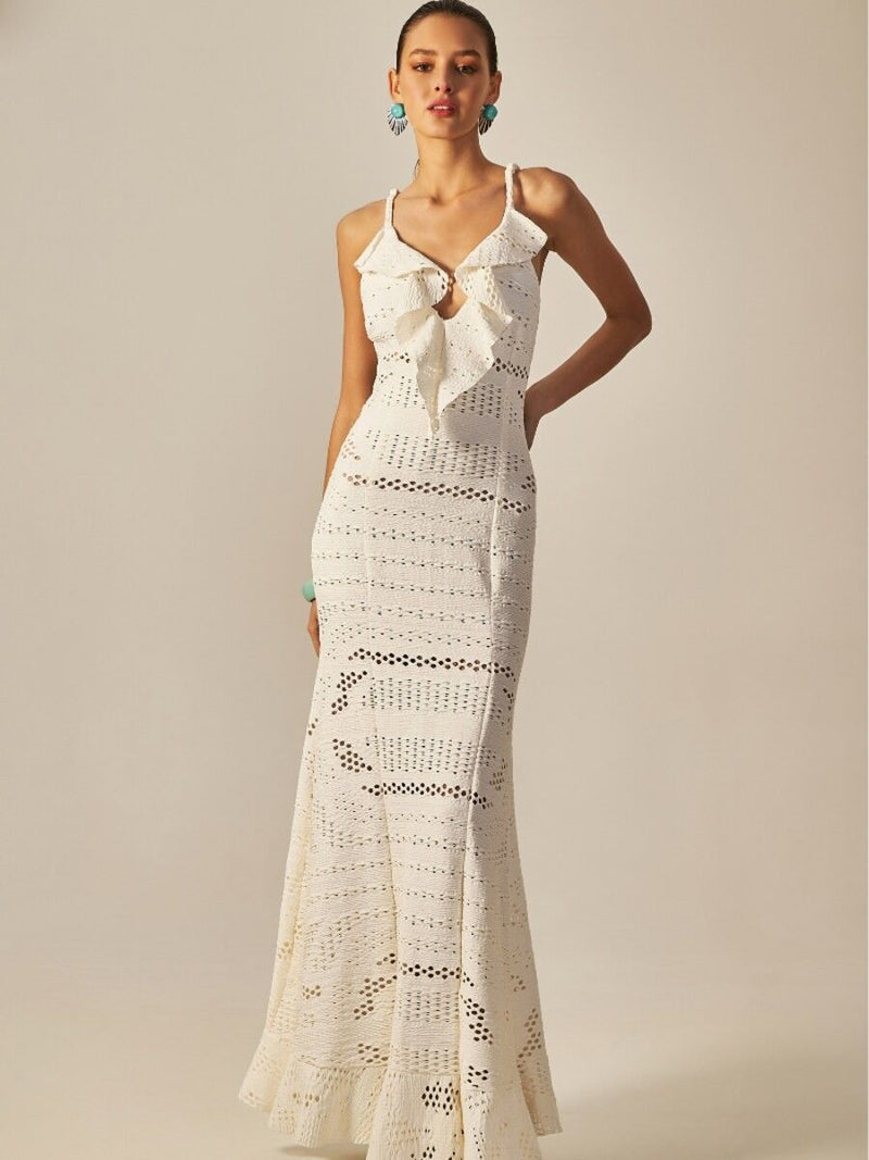 vestido longo martha off white S2622 empress brasil