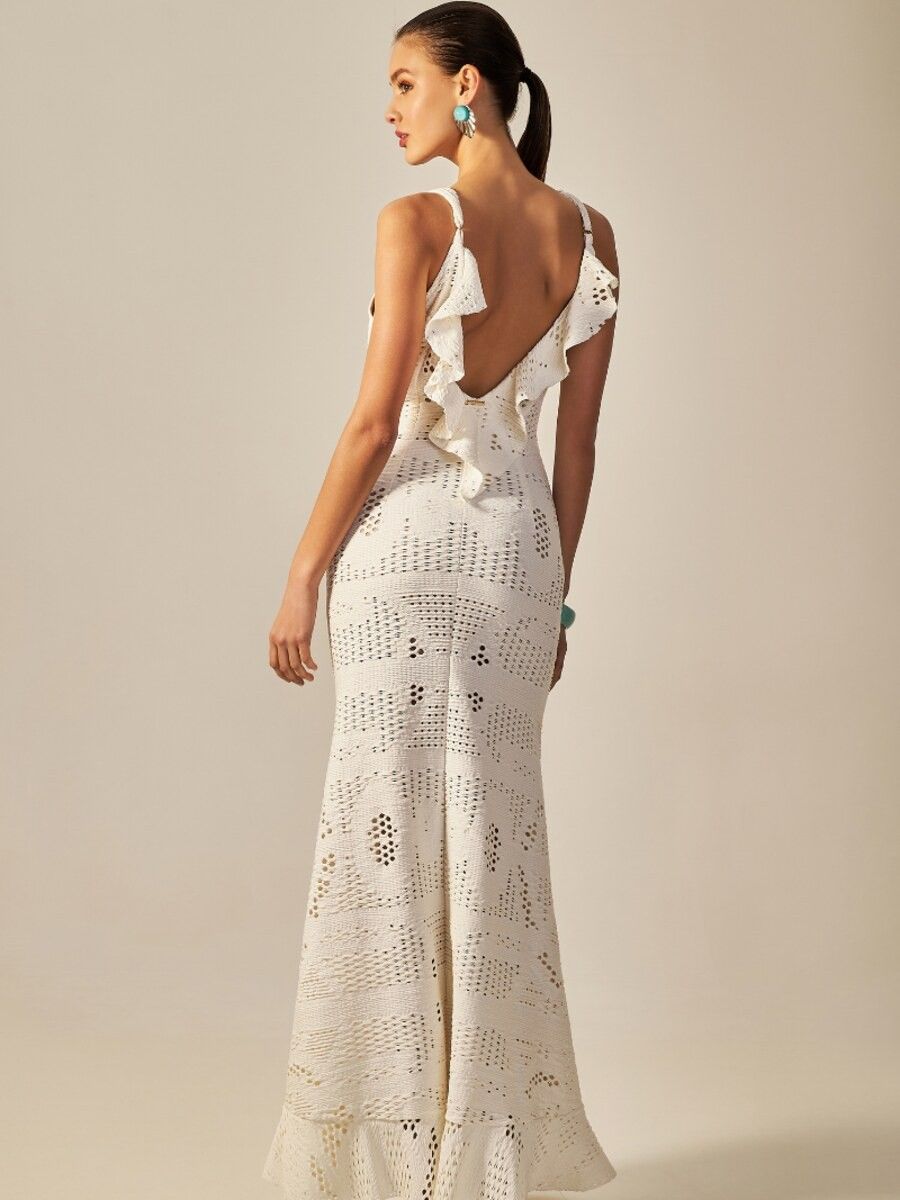 vestido longo martha off white S2622 empress brasil