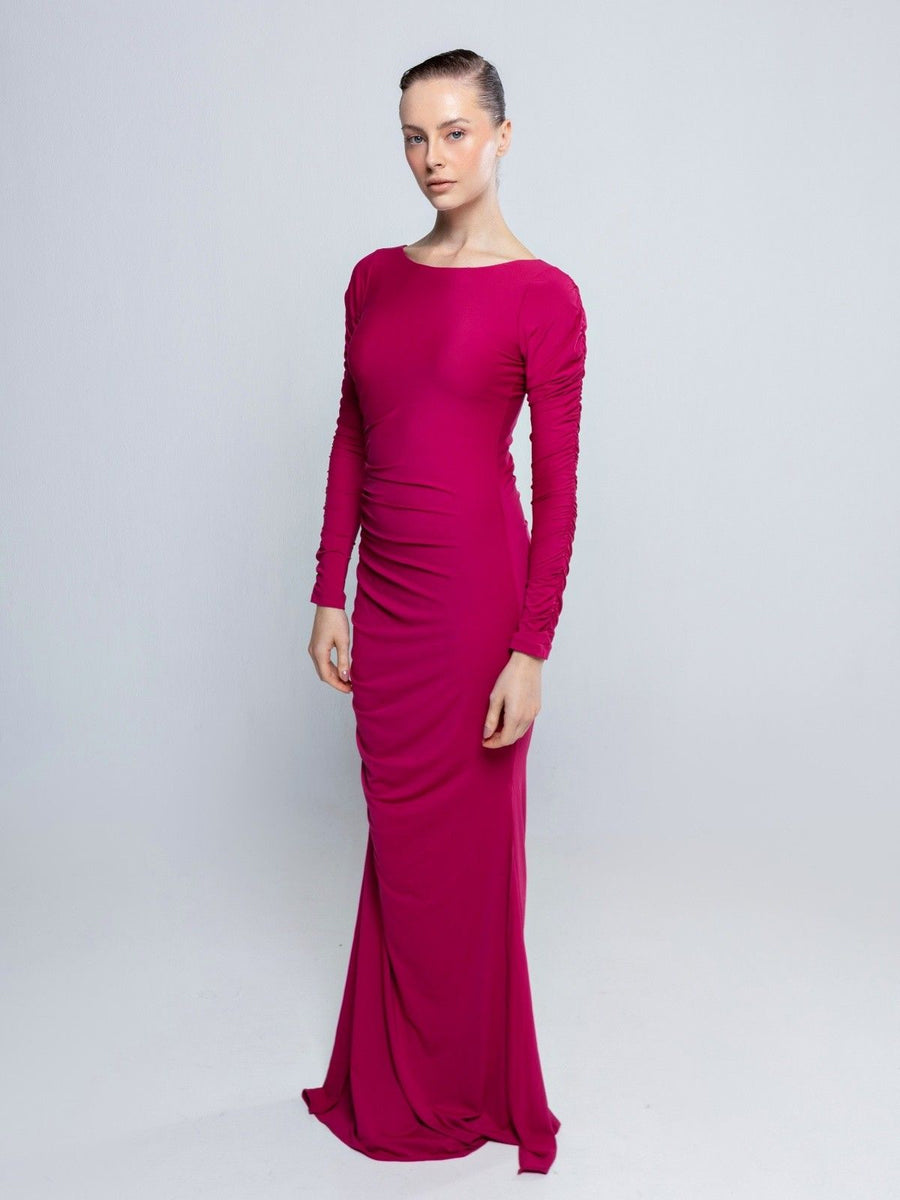 vestido longo cherry VE012 minah
