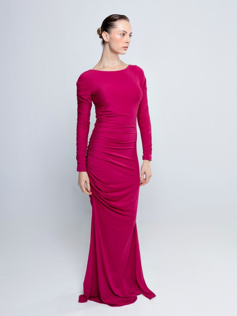 vestido longo cherry VE012 minah