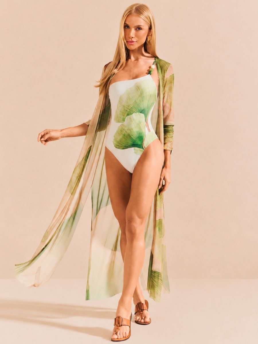 maiô e kaftan folhas 1905 de chelles