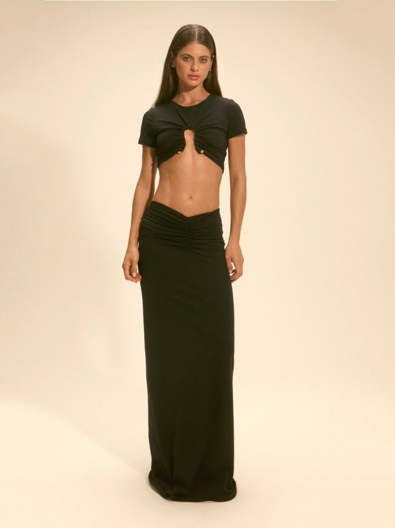 conjunto cropped preto muse 17958 la sirene
