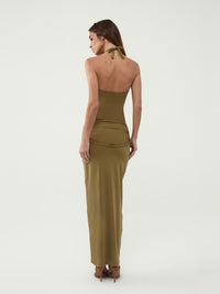 conjunto maiô e saia verde astrid 0414 oásis resortwear