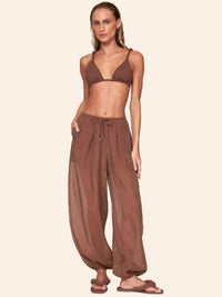calça alladin marrom enseada 8265413 lua luá