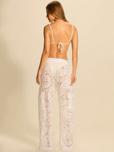 calça renda off white errejota 00718 la sirène