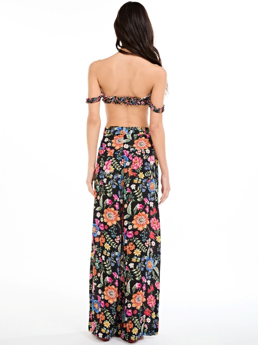 calça reta bela floral color CL23 triya