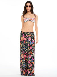 calça reta bela floral color CL23 triya