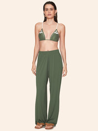 calça reta verde croco 8295413 lua luá