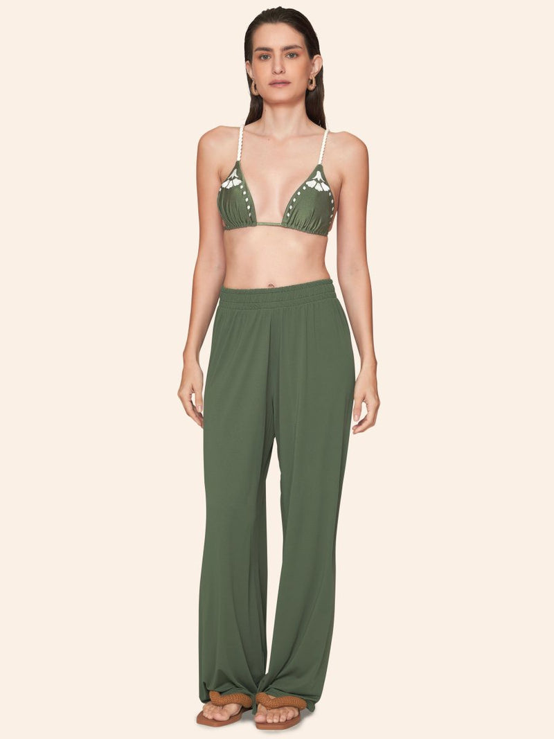 calça reta verde croco 8295413 lua luá