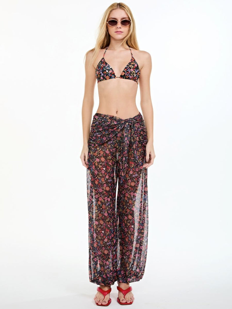 calça tule scarf floral color CL26 triya