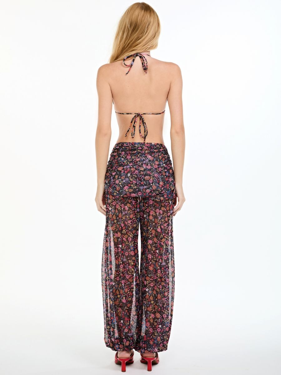 calça tule scarf floral color CL26 triya