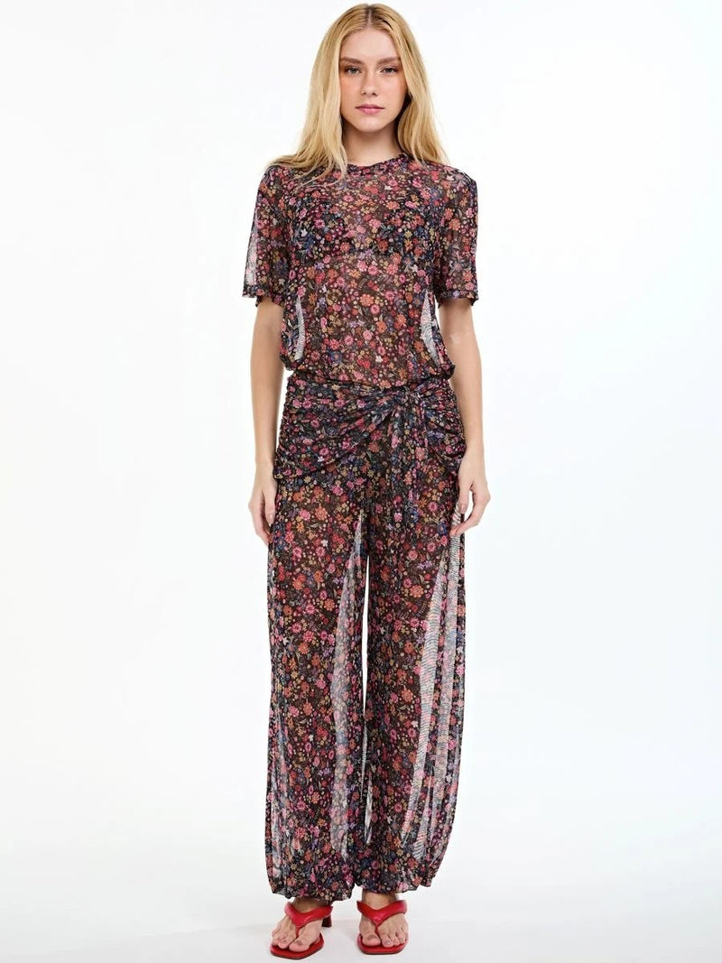 camiseta e calça floral color BL23 triya