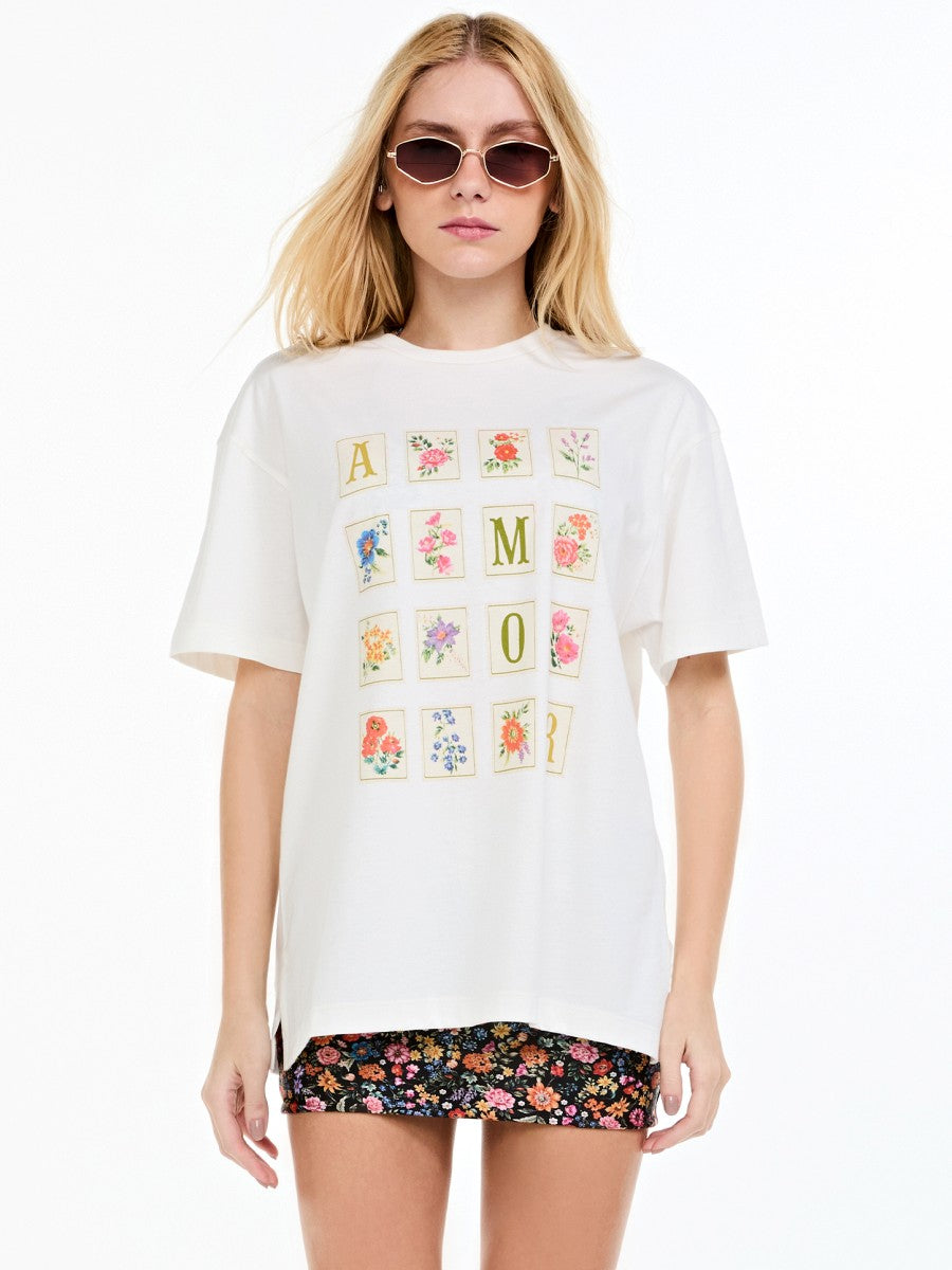 camiseta amor off white BL26 triya