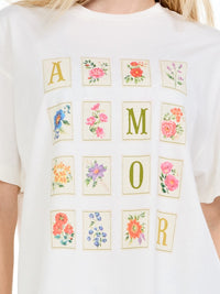 camiseta amor off white BL26 triya